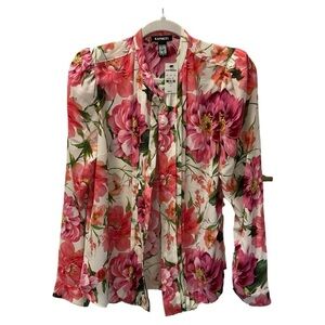 EXPRESS FLORAL WOMEN BLOUSE NWT SIZE M